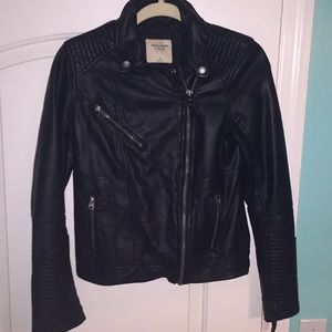 A&F leather jacket